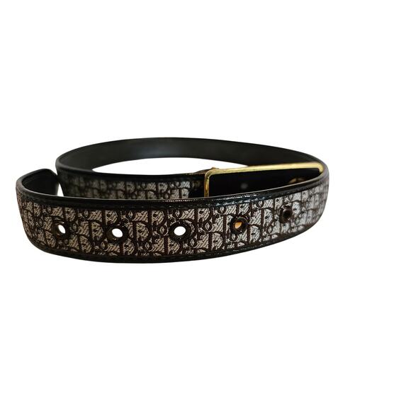 Christian Dior Vintage Women\'s Belt in Brown Leather/Canvas main image 6